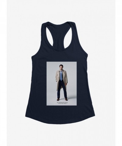 Supernatural Castiel Inspired Girls Lightweight Tank Top Supernatural Castiel Inspired Girls Lightweight Tank Top