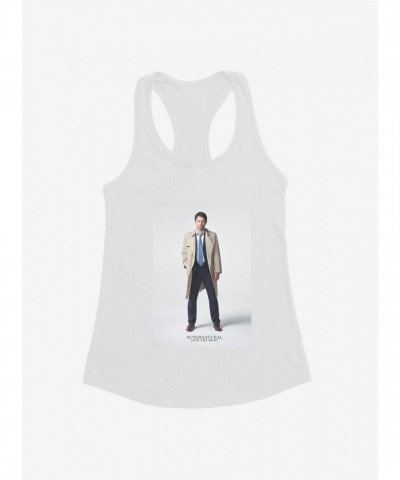 Supernatural Castiel Inspired Girls Lightweight Tank Top Supernatural Castiel Inspired Girls Lightweight Tank Top