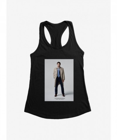 Supernatural Castiel Inspired Girls Lightweight Tank Top Supernatural Castiel Inspired Girls Lightweight Tank Top