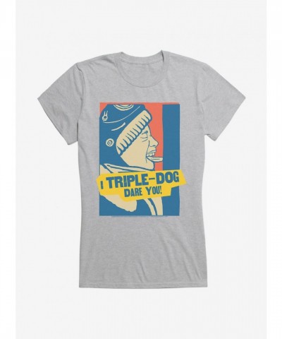A Christmas Story Triple Dog Dare Lightweight Cotton Girls T-Shirt A Christmas Story Triple Dog Dare Lightweight Cotton Girls T-Shirt
