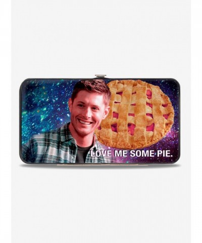 Supernatural Dean Smiling Galaxy Hinged Wallet - Vegan Leather Men's Wallet