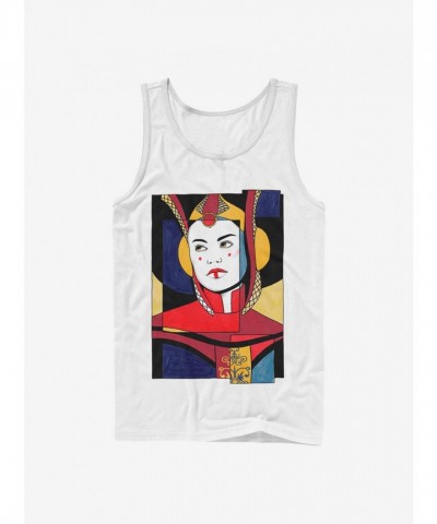 Star Wars Padme Cotton Tank Top - White Women Star Wars Padme Cotton Tank Top - White Women