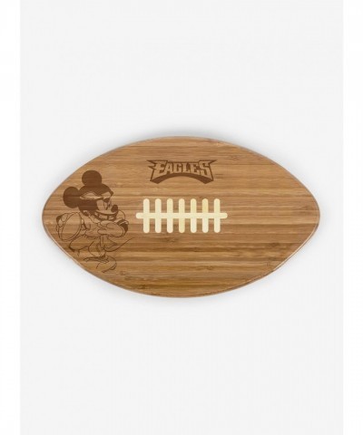 Disney Mickey Mouse NFL Philadelphia Eagles Bamboo Football Cutting Board