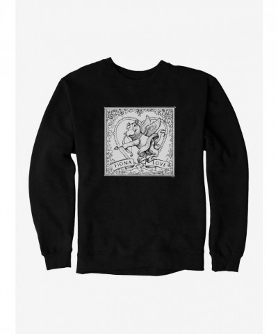 Fiona the Hippo Valentine's Day Sketch Unisex Sweatshirt