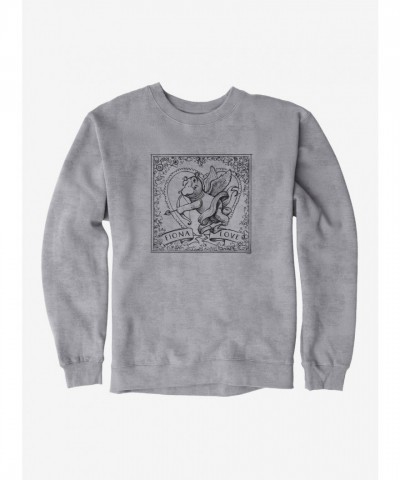 Fiona the Hippo Valentine's Day Sketch Unisex Sweatshirt