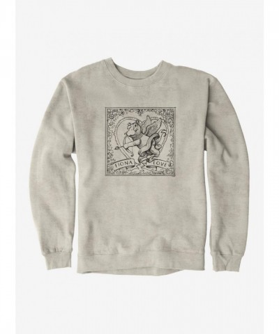 Fiona the Hippo Valentine's Day Sketch Unisex Sweatshirt