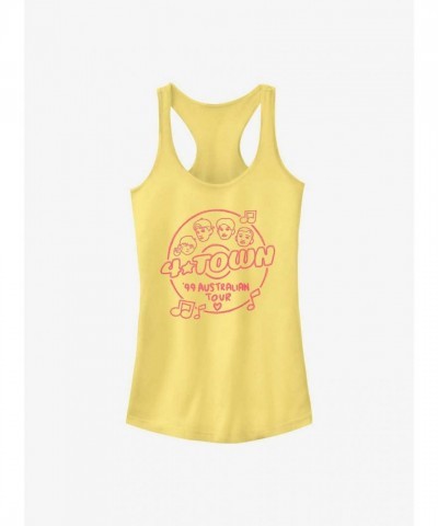 Disney Pixar Turning Red Yellow Girls 4Town Eva Tank Top