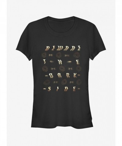 Star Wars The Last Jedi Beware Dark Side Fitted Girls T-Shirt - Black Star Wars The Last Jedi Beware Dark Side Fitted Girls T-Shirt - Black