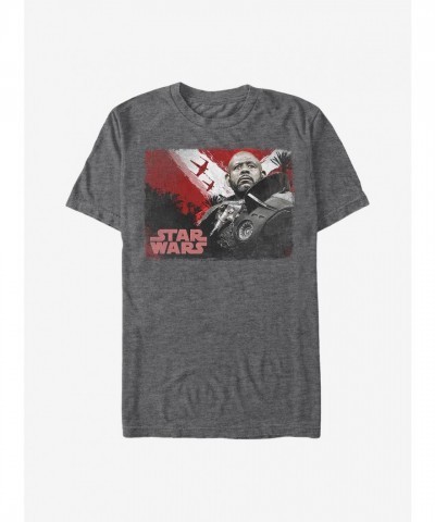 Star Wars Rogue One T-Shirt - Grey Men's Lightweight Cotton Blend
