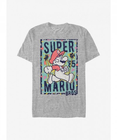 Nintendo Mario Classic T-Shirt - Grey for Men