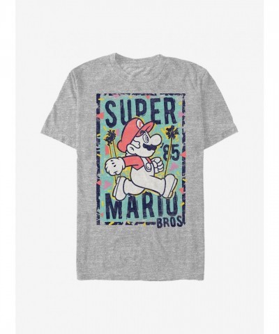 Nintendo Mario Classic T-Shirt - Grey for Men