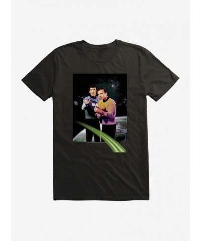 Star Trek Spock and Kirk Action Scene Men's T-Shirt