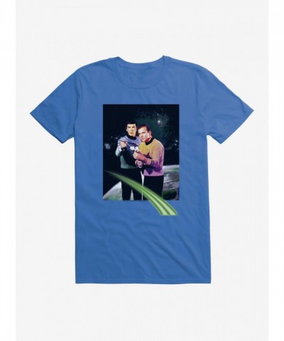 Star Trek Spock and Kirk Action Scene Men's T-Shirt