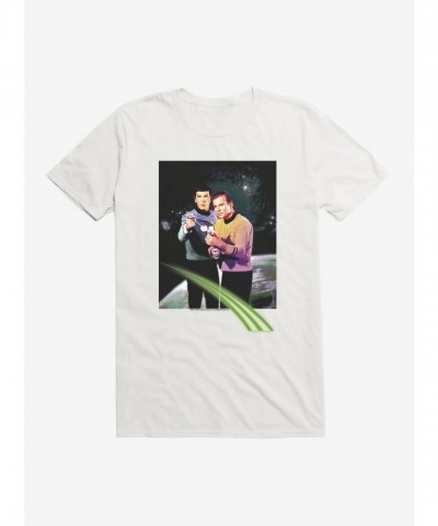 Star Trek Spock and Kirk Action Scene Men's T-Shirt