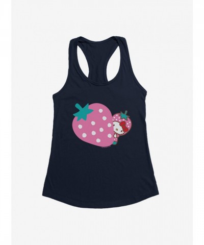 Hello Kitty Girls Pink Strawberry Tank Top
