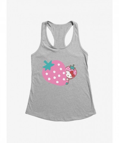 Hello Kitty Girls Pink Strawberry Tank Top