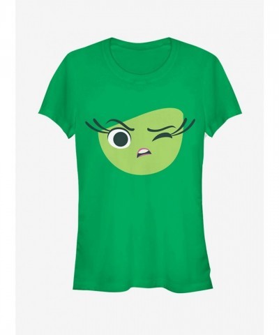 Disney Pixar Inside Out Disgust Expression Grey T-Shirt for Girls