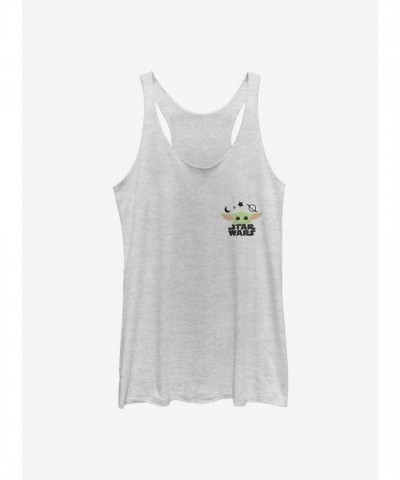 Star Wars Mandalorian Child Star Badge Girls Tank Top - White