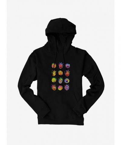 Rick And Morty Many Faces Men's Hoodie