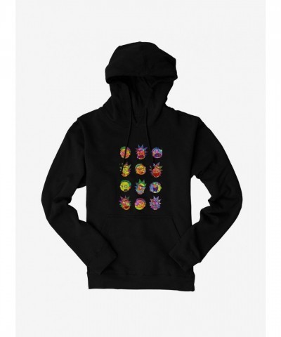 Rick And Morty Many Faces Men's Hoodie
