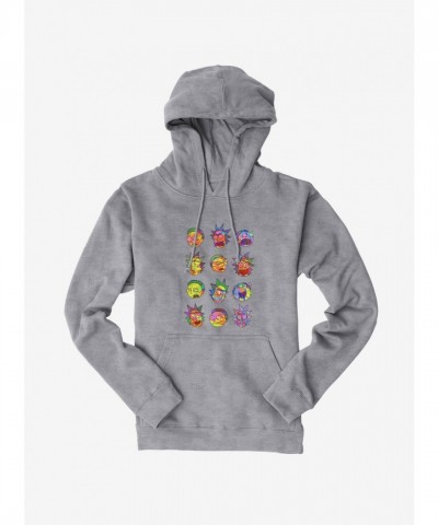 Rick And Morty Many Faces Men's Hoodie