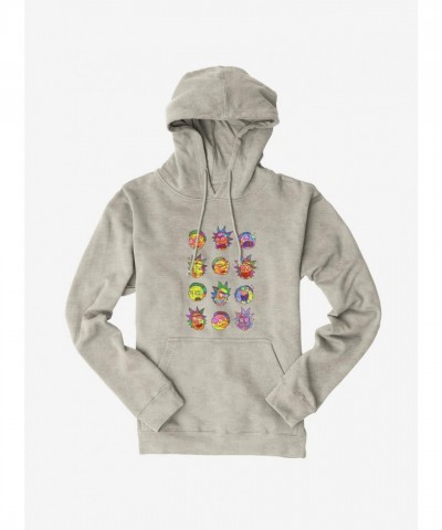 Rick And Morty Many Faces Men's Hoodie