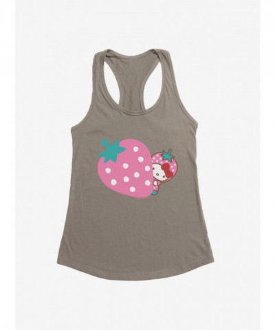 Hello Kitty Girls Pink Strawberry Tank Top
