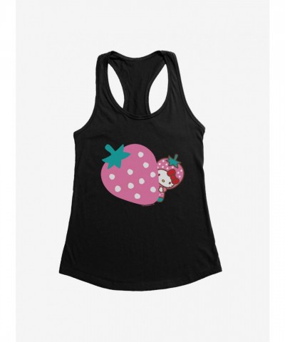 Hello Kitty Girls Pink Strawberry Tank Top