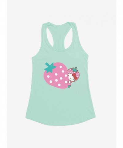 Hello Kitty Girls Pink Strawberry Tank Top