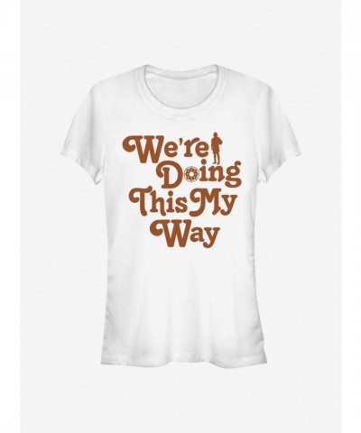 Star Wars Girls T-Shirt - My Way Solo Story WHITE