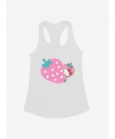 Hello Kitty Girls Pink Strawberry Tank Top