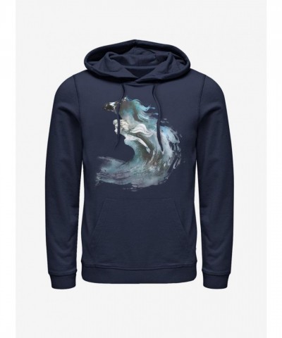 Disney Frozen II Watercolor Hoodie - Men's Blue Comfortable Layer