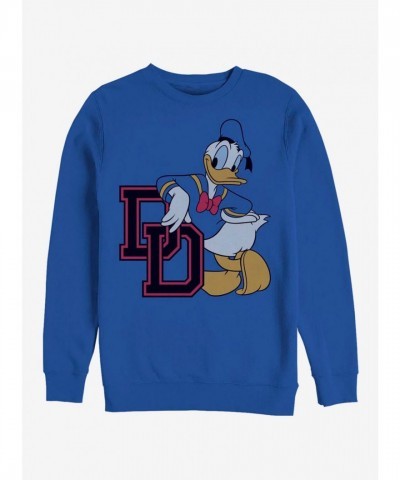 Disney Donald Duck College Blue Sweater for Men