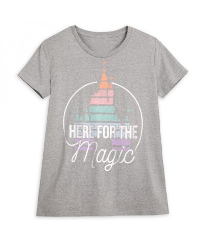 Here for the Magic Fantasyland Castle T-Shirt for Unisex Adults