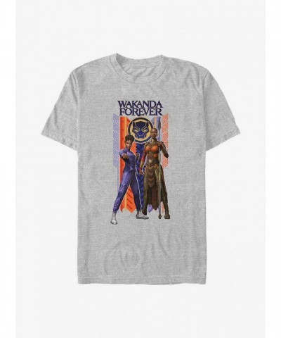 Marvel Shuri and Okoye Heroes T-Shirt - Grey for Men