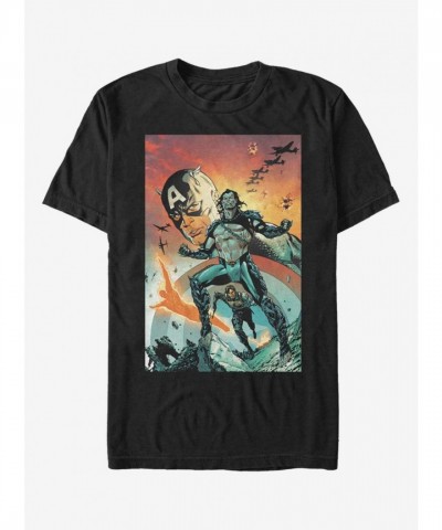 Marvel Captain America Unisex T-Shirt - Black