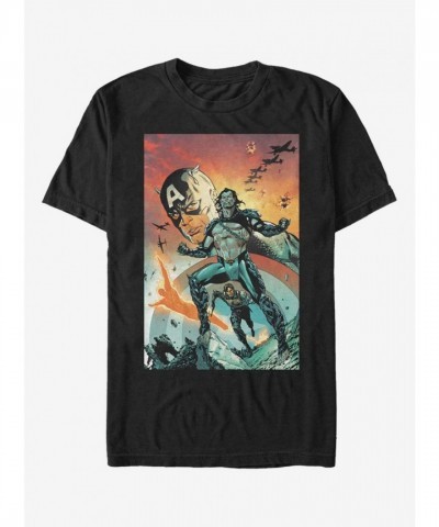Marvel Captain America Unisex T-Shirt - Black