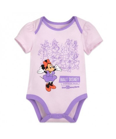 Minnie Mouse and Friends Soft Cotton Bodysuit for Baby – Walt Disney World Resort