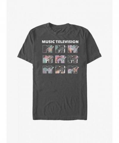 MTV Music Logo T-Shirt - Grey Unisex Comfortable Cotton