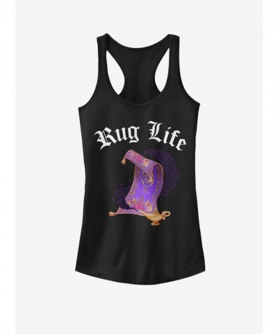 Disney Aladdin Rug Life Girls Cotton Tank Top - Black